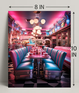 Retro Diner Vibes Retro Poster