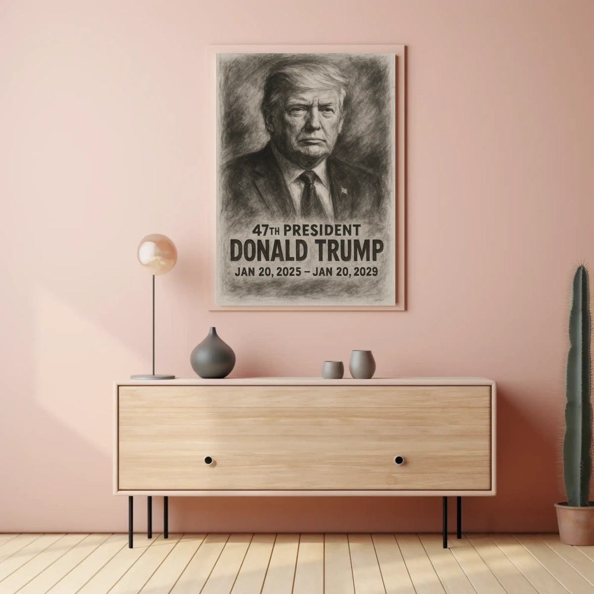 Donald Trump Resolute Leadership in Focus Poster