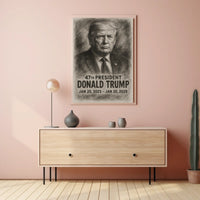 Donald Trump Resolute Leadership in Focus Poster