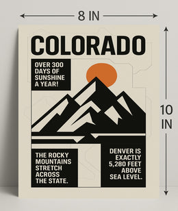 Discover Colorado Wall Art Print Decor PosterGoat