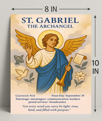 St. Gabriel the Archangel Poster PosterGoat
