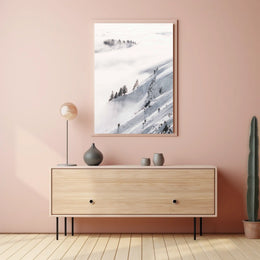 Serene Winter Landscape Alps National Park Poster