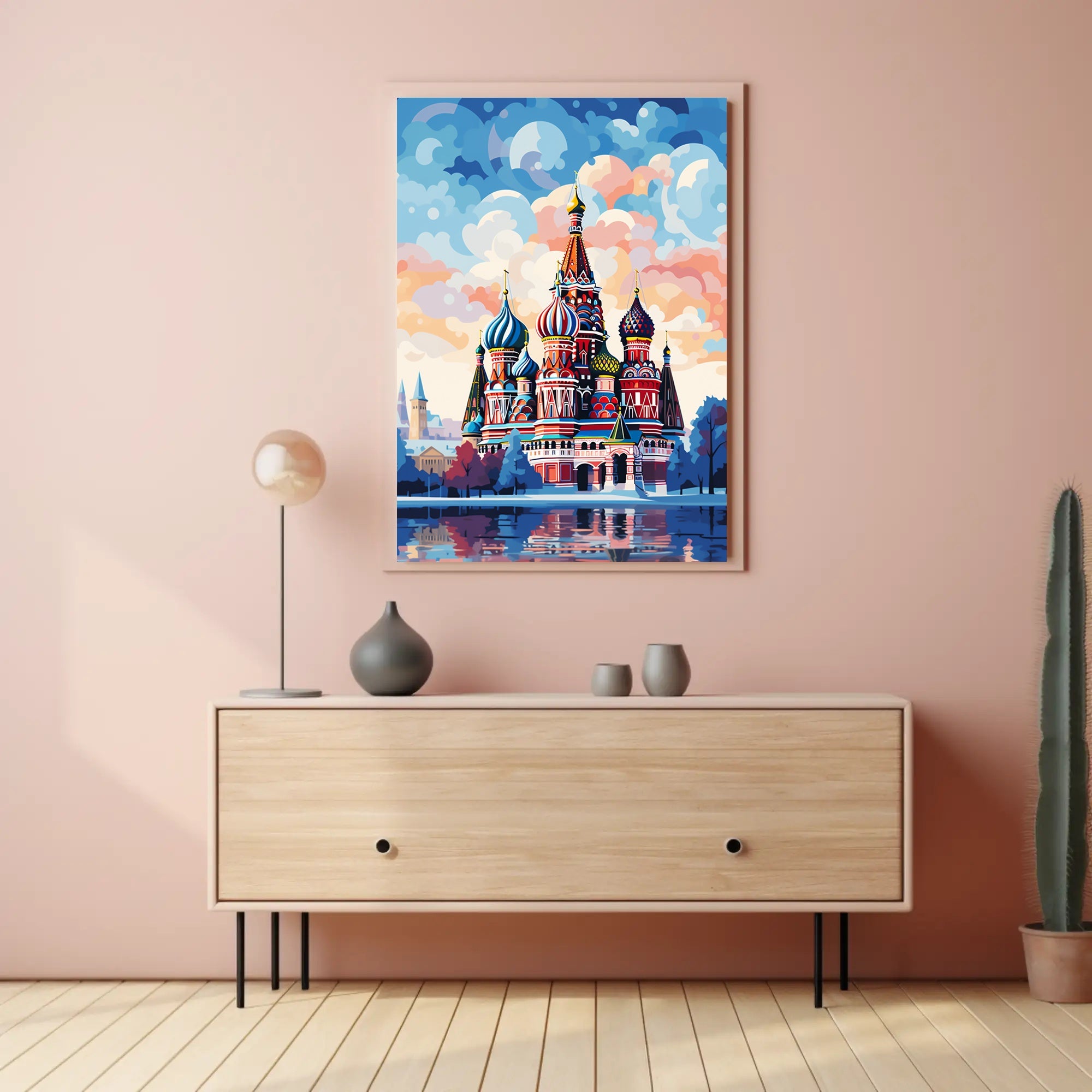 Vibrant St. BasilS Cathedral Poster