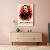 Chester Arthur Watercolor Portrait Historical-Presidential Poster