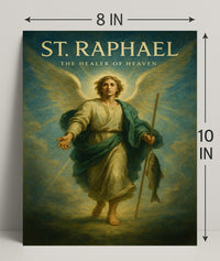 St. Raphael The Healer Poster Wall Art PosterGoat
