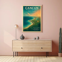 Cancun The Jewel of the Caribbean Poster PosterGoat