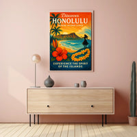 Discover Honolulu Where Aloha Lives Poster