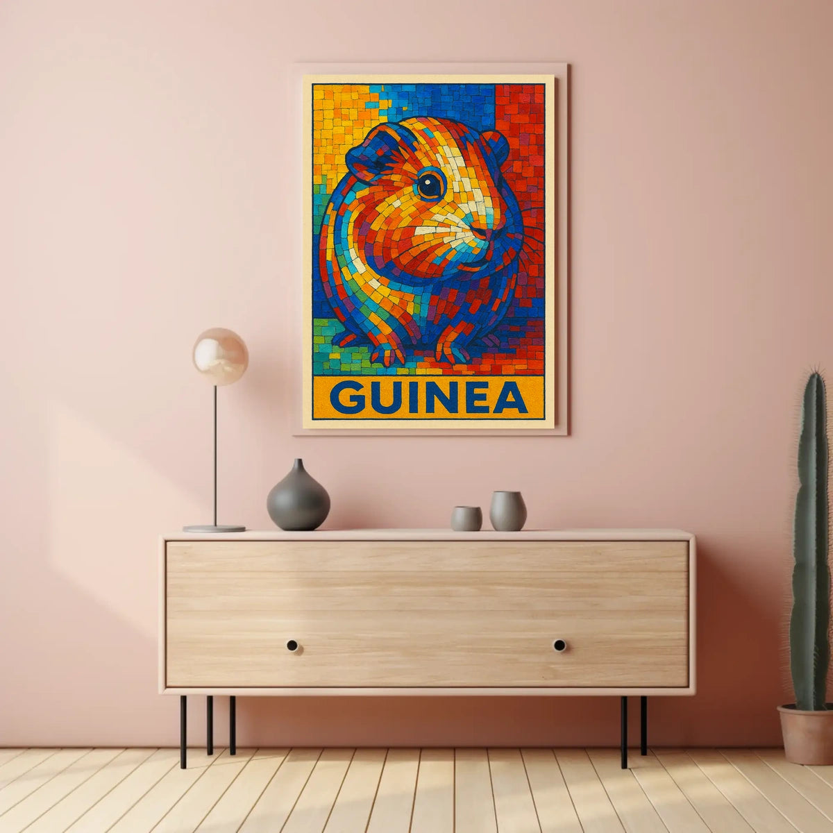 Vibrant Guinea Mosaic Poster
