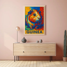 Vibrant Guinea Mosaic Poster