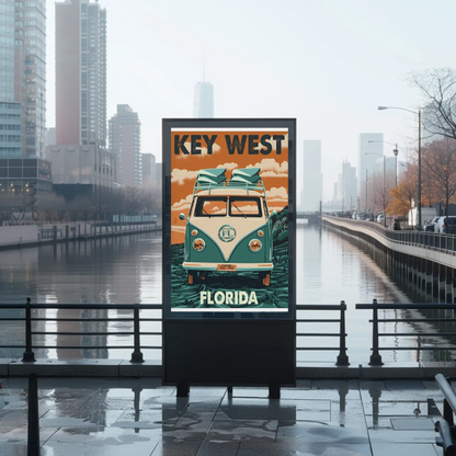 Key West Florida Vintage Travel Poster