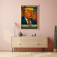 Trump Resolute Commander Patriotic Pop Art Poster