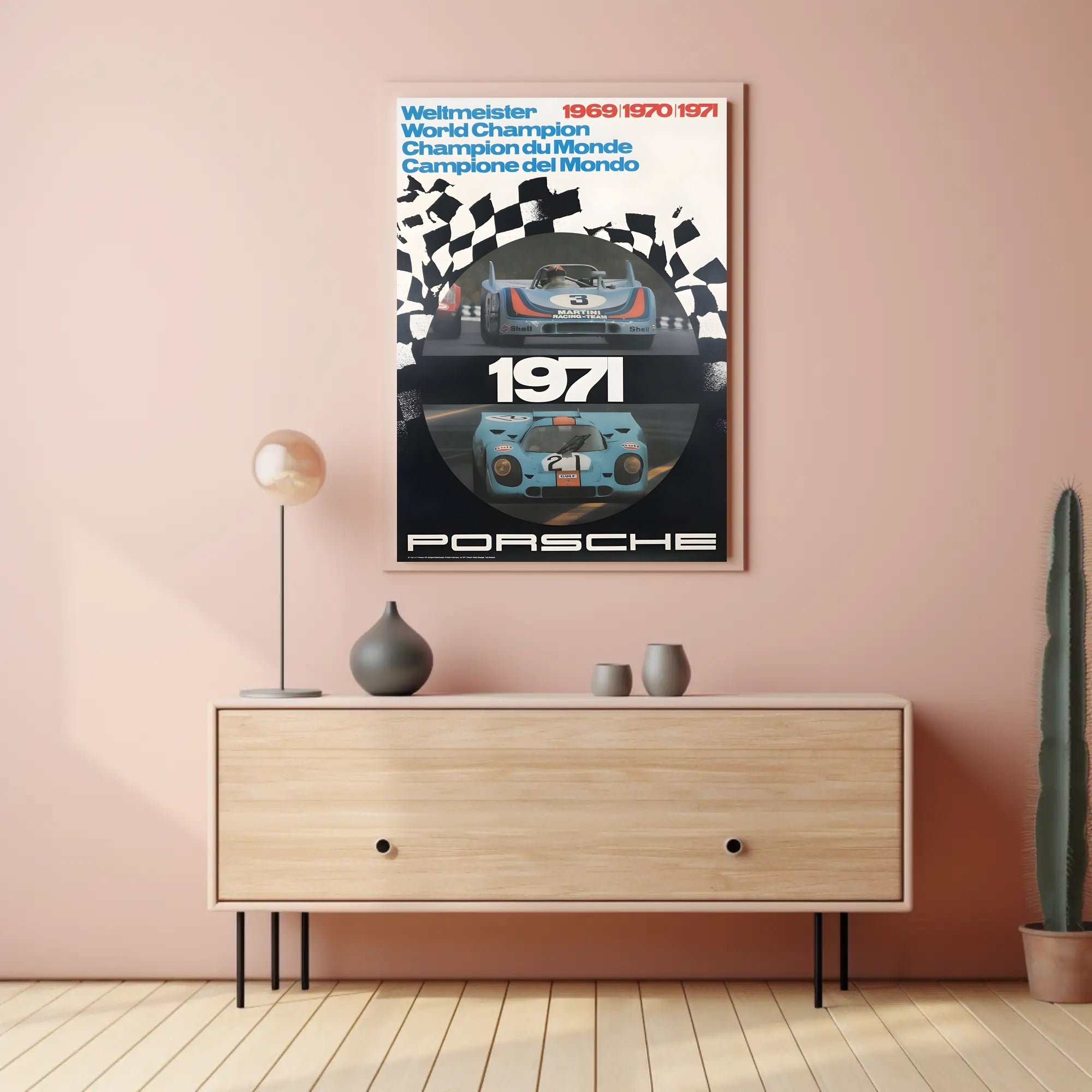 Porsche Racing Champions 1969-1971 Poster