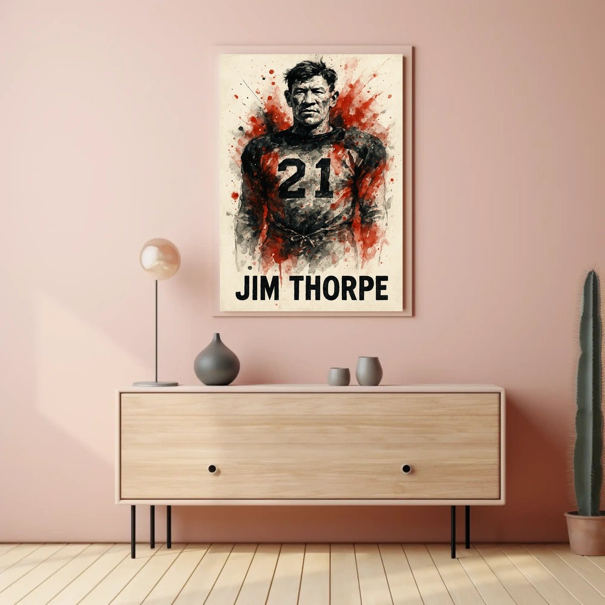 Jim Thorpe Legendary Athlete Poster