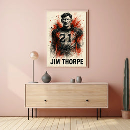 Jim Thorpe Legendary Athlete Poster