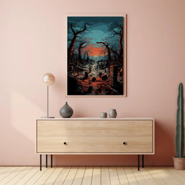 Twilight Cemetery Poster