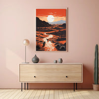 Vivid Desert Sunrise Travel Poster