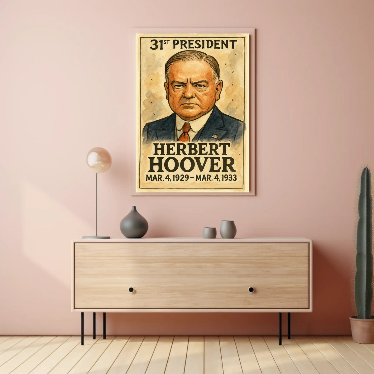 Herbert Hoover 31st President Poster