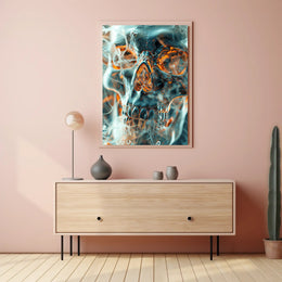 Ethereal Skull Art Poster PosterGoat