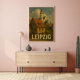 Leipzig Architectural Charm Poster