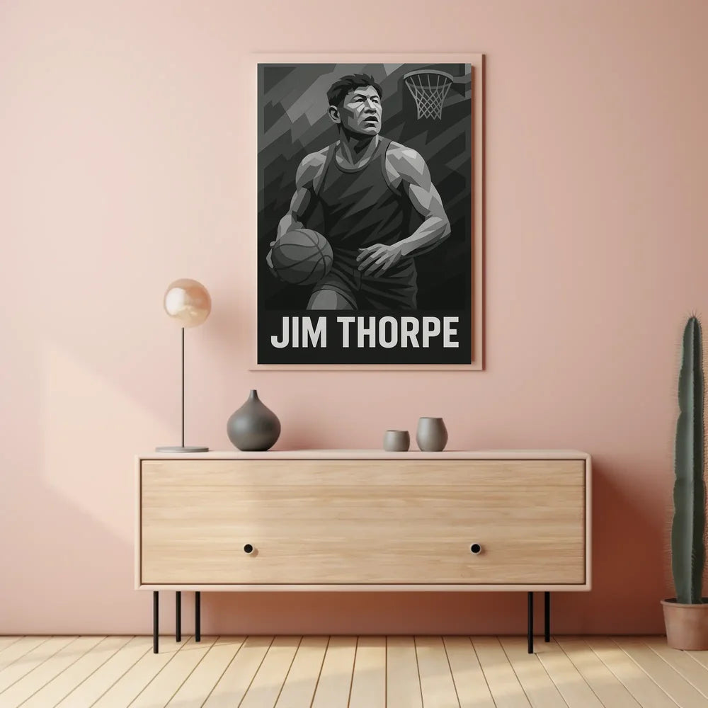 Jim Thorpe Legacy Minimalist Art Poster