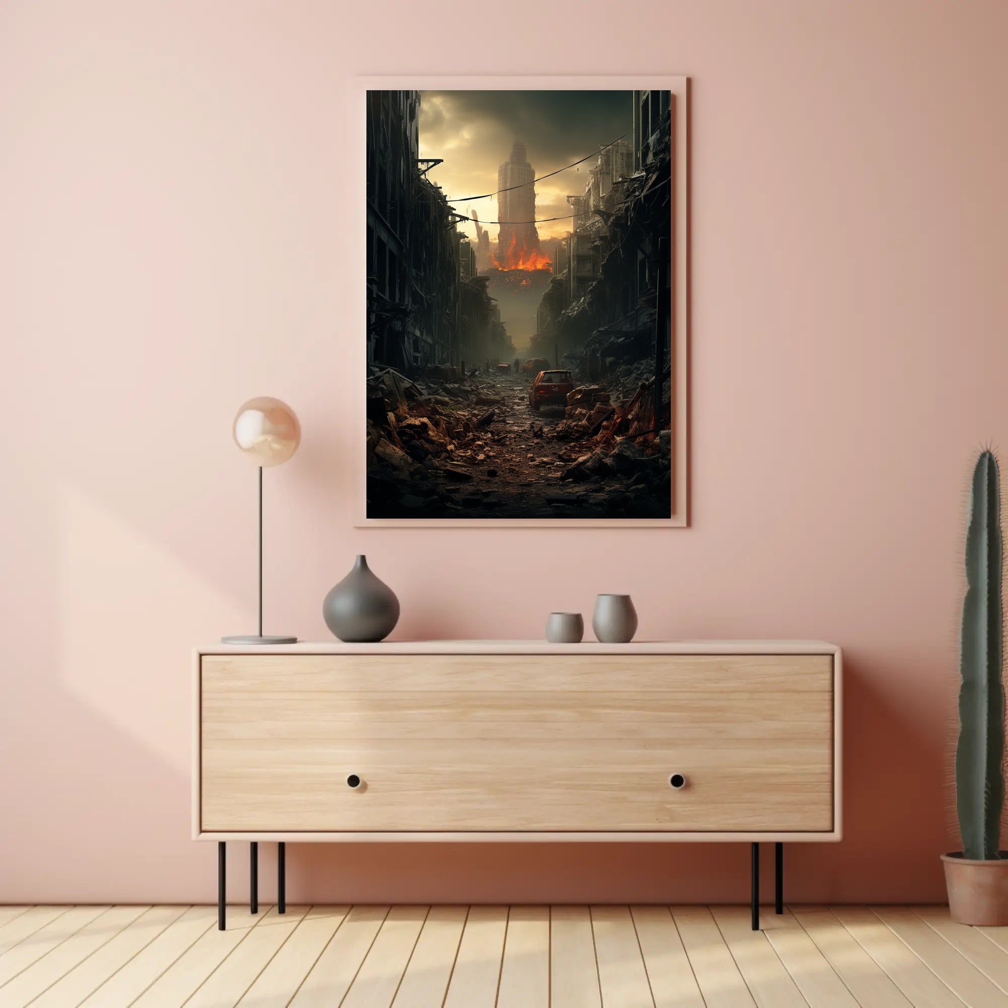 Post-Apocalyptic Cityscape Poster