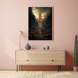 Post-Apocalyptic Cityscape Poster