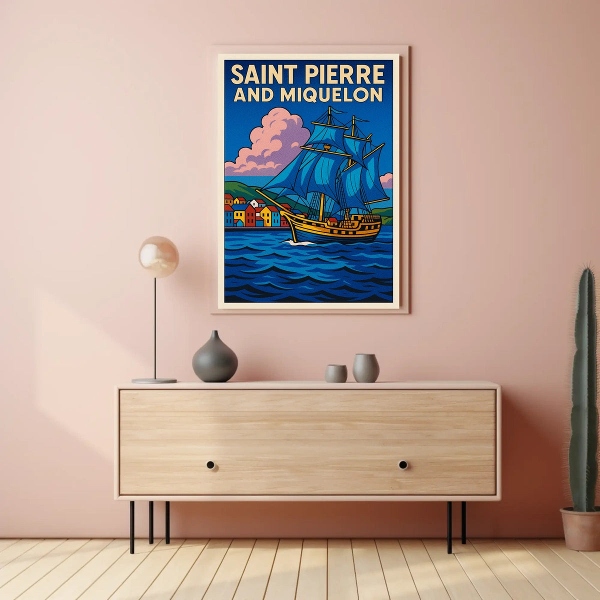 Saint Pierre and Miquelon Voyage Poster
