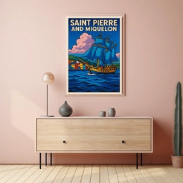 Saint Pierre and Miquelon Voyage Poster