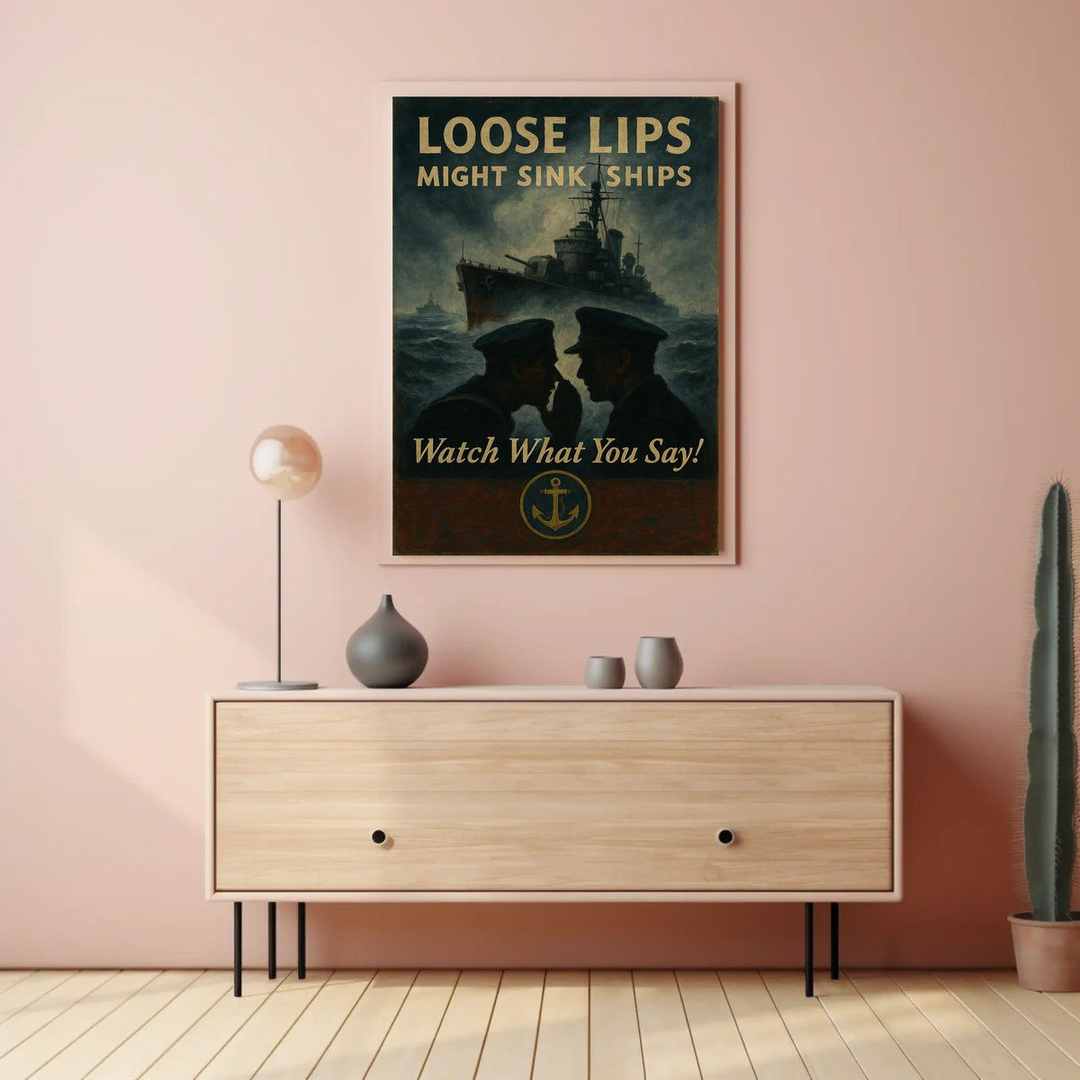Loose Lips Might Sink Ships Poster