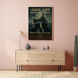 Loose Lips Might Sink Ships Poster