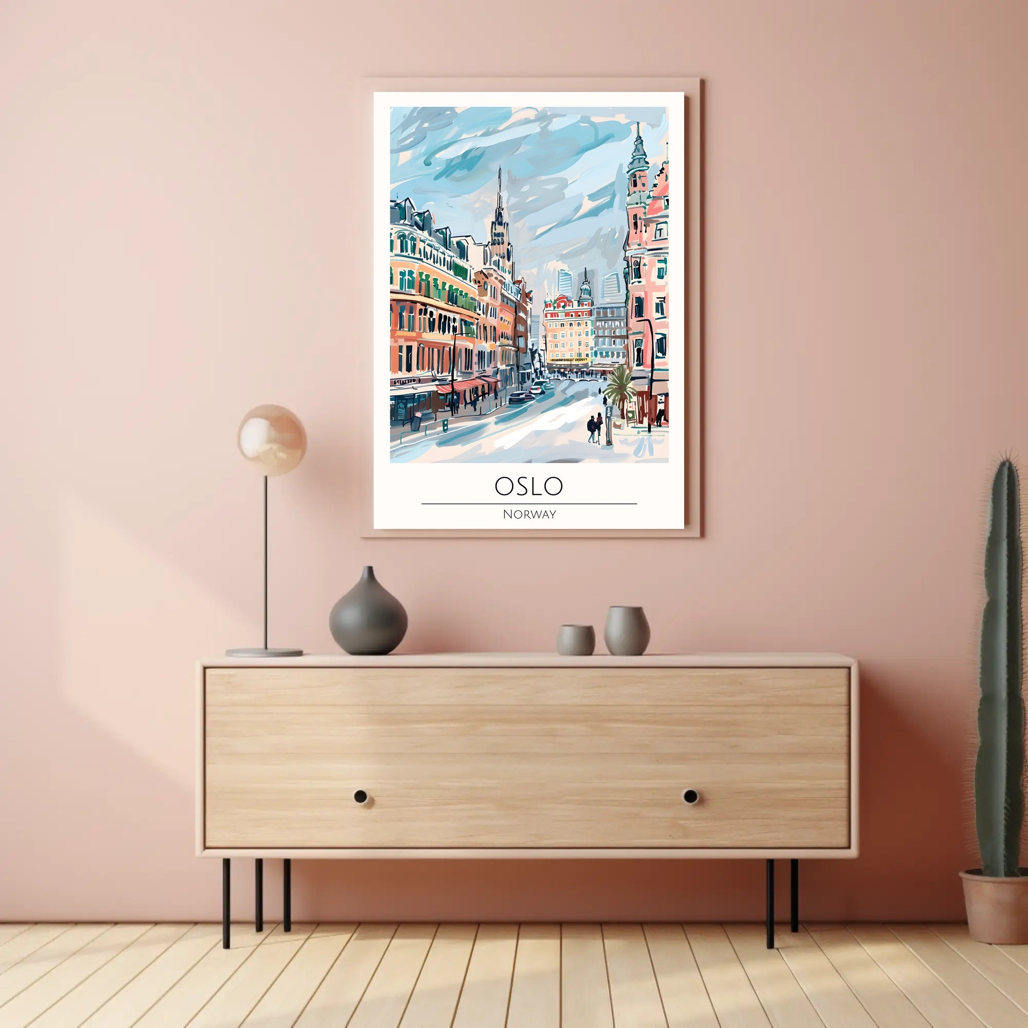 Oslo Cityscape Poster PosterGoat