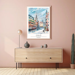 Oslo Cityscape Poster PosterGoat