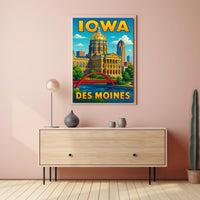 Iowa State Capitol Des Moines Poster