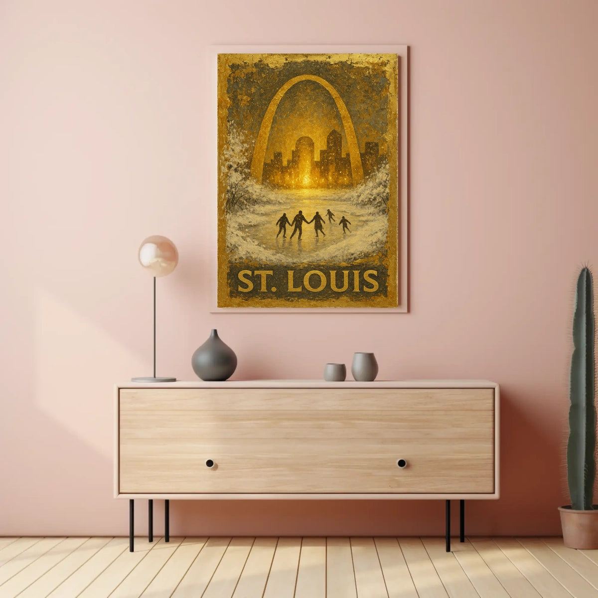 St. Louis Winter Scene Poster