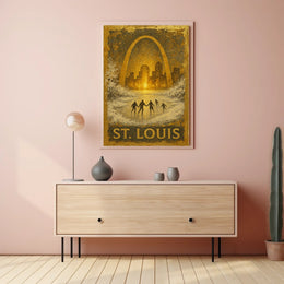 St. Louis Winter Scene Poster