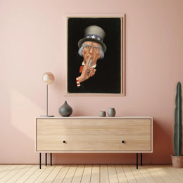 Uncle Sam "Shh" Art Print Political or Propaganda Poster