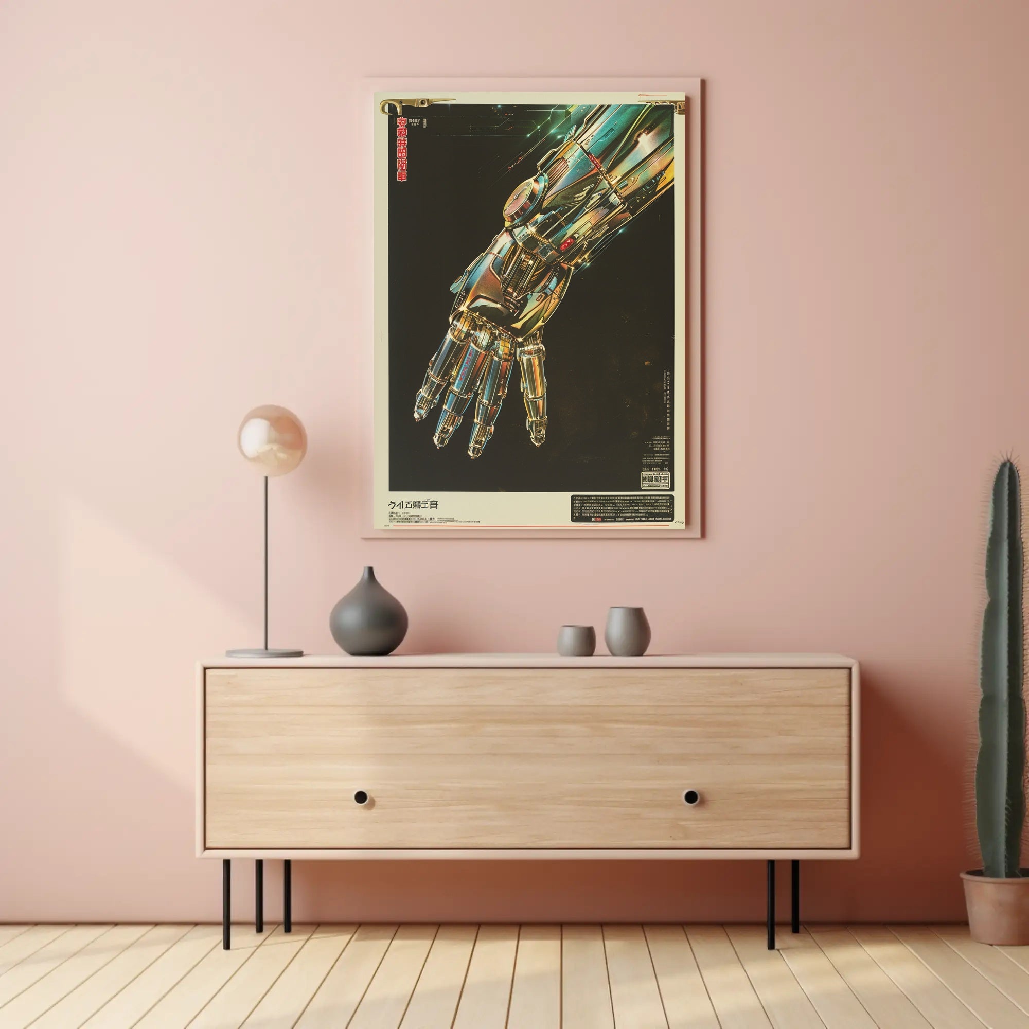 Futuristic Robotic Hand Art Print Poster for Home Decor PosterGoat