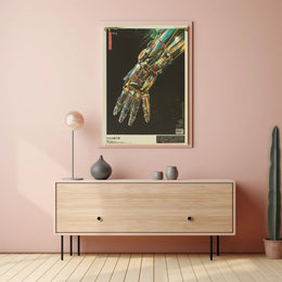 Futuristic Robotic Hand Art Print Poster for Home Decor PosterGoat