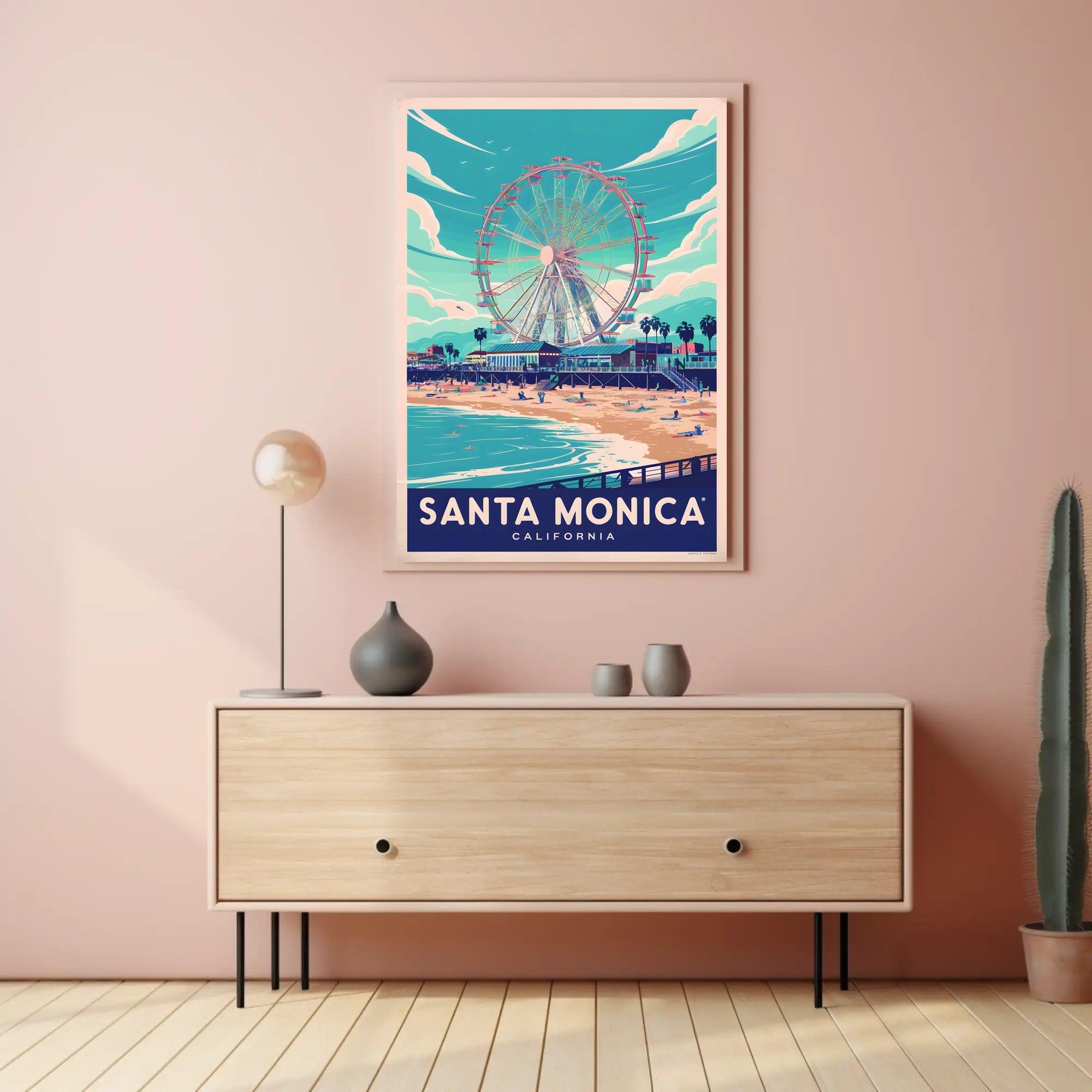 Santa Monica Beachside Bliss Poster