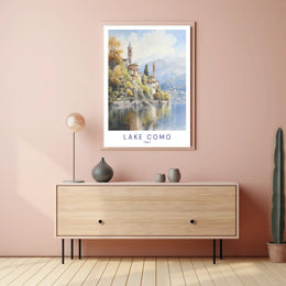 Tranquil Beauty of Lake Como Poster PosterGoat