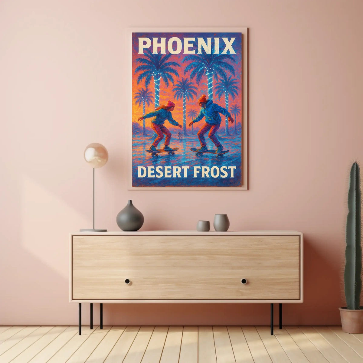 Phoenix Desert Frost Poster