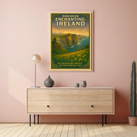 Ireland Vintage Travel Poster: Enchanting Landscapes Adventure