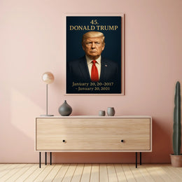 Donald Trump Presidential Era Photorealistic Political or Propaganda Poster PosterGoat