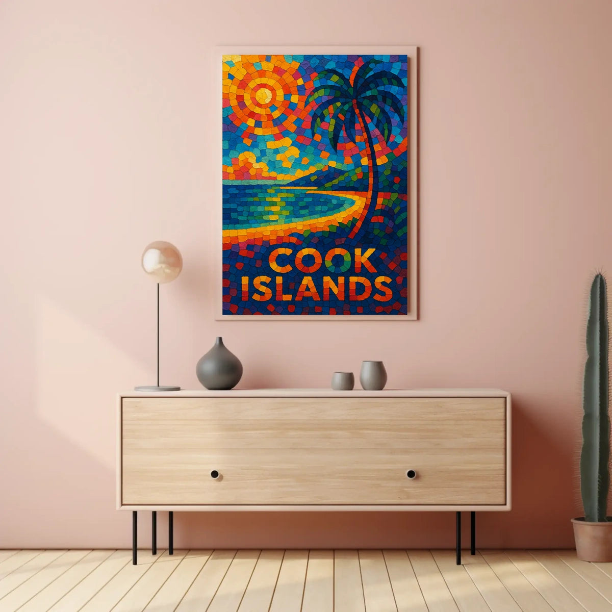 Cook Islands Mosaic Poster