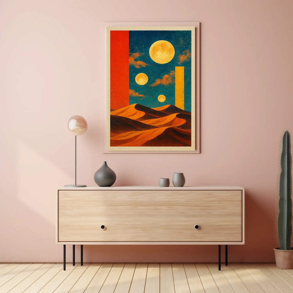 Celestial Desert Dreamscape Poster