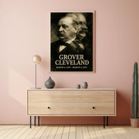 Grover Cleveland 24th President of the United States Double Exposure Poster
