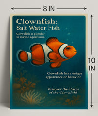 Clownfish Wall Art Print Featuring Marine Charm PosterGoat