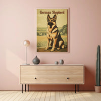 German Shepherd Portrait Poster