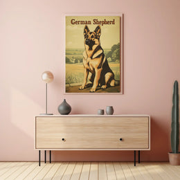 German Shepherd Portrait Poster