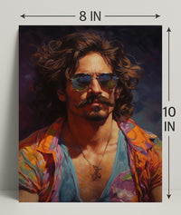 Vibrant Portrait Of A Modern Icon Modern Poster PosterGoat